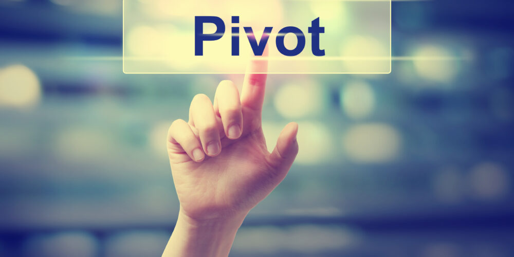 pivot concept with hand